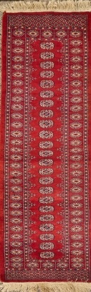 A Hand-Knotted Bokhara Wool Runner