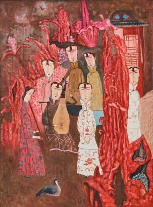 A Modern Chinese Figural Painting