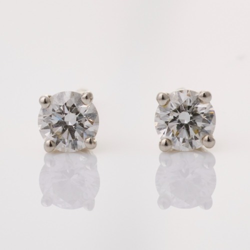 Tiffany & Co, Platinum, 0.46ct Diamond Stud Earrings