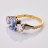 18ct Yellow Gold, 2.69ct Sapphire / 0.82ct Diamond Three Stone Ring - 3