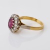 18ct Yellow / White Gold, 1.26ct Pink Tourmaline / 0.39ct Diamond Cluster Ring - 2