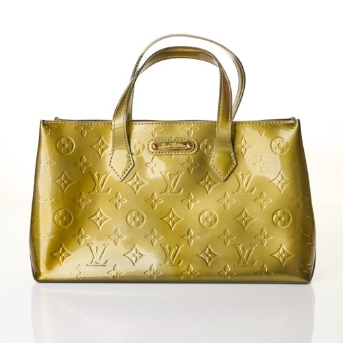 Louis Vuitton, Green Vernis Wilshire Handbag