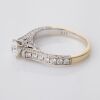 18ct White Gold, 0.50ct Diamond / 0.50ct Diamond Cluster Ring - GIA certified - 2