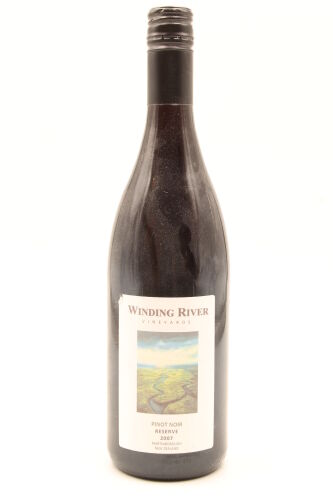(1) 2007 Winding River Pinot Noir Reserve, Martinborough