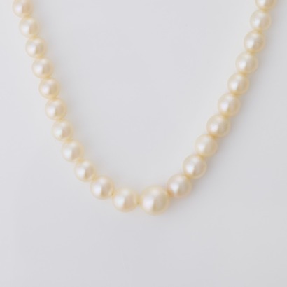 Mikimoto, 45cm Graduated, 3.0mm - 6.5mm Cultured Pearl Necklace