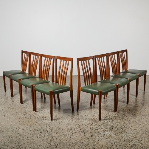 A Set of Eight Fler Dining Chairs