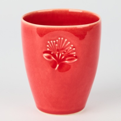 A Bob Steiner Ceramics Floral Cup