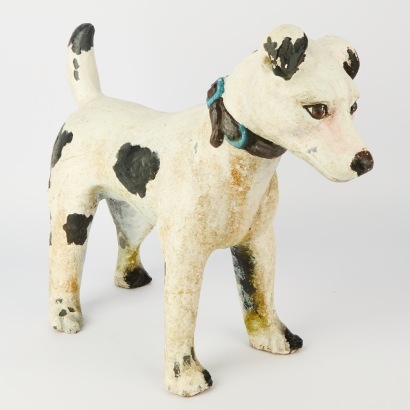 A Concrete Terrier Garden Ornament