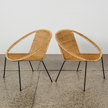 A Pair of Vintage Can Easy Chairs
