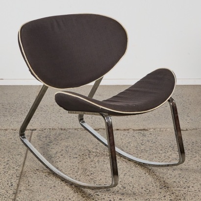 A Vintage Lemon Peel Rocking Chair