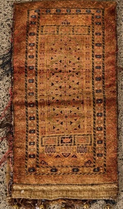 A Vintage Handknotted Woollen Pakistani Saddle Bag