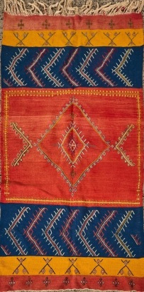 A Handowven Flatweave Rug