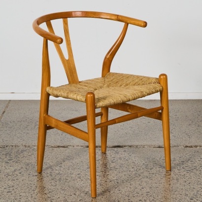 A Natural Wishbone Chair