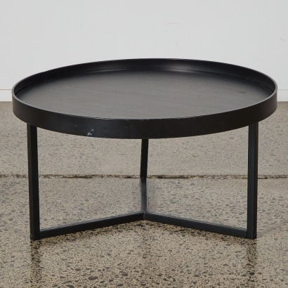 A Modern Circular Tri Based Side Table