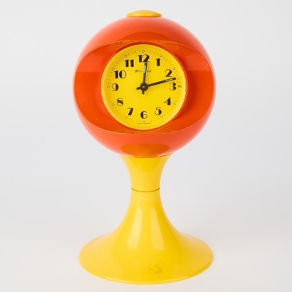 A Blessing Memphis Style Pedestal Clock Made in Germany