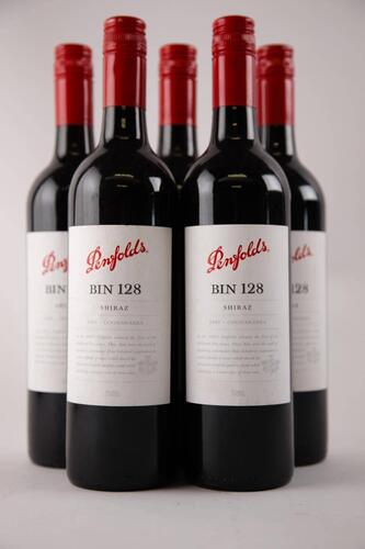 (5) 2007 Penfolds Bin 128 Shiraz, Coonawarra