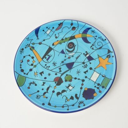 A Miro "Constellation Ceramic Plate by Cerama, Spain