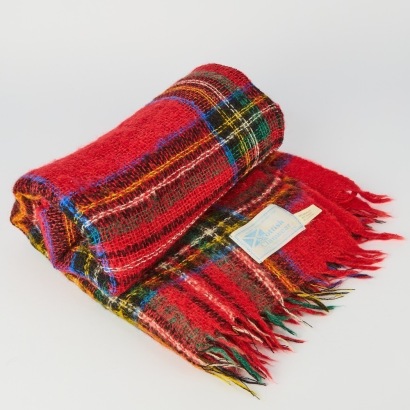 A Vintage Mohair/Wool Blend Blanket