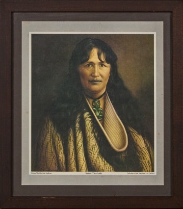 A Framed Gotfried Lindauer Bookplate
