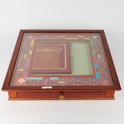 A Franklin Mint 1991 Monopoly Collector's Edition Deluxe Board Game with 22k Gold & Silver Plated Tokens