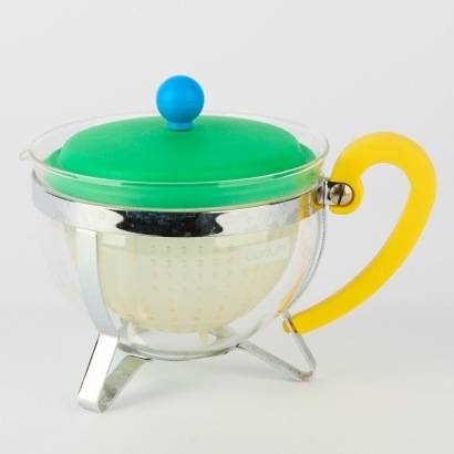 A Bodum Memphis Design Style Chambord Glass Tea Pot