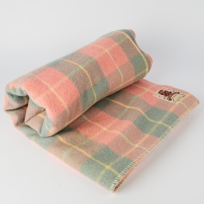 A Vintage Princess Tiki Label Blanket by Onehunga Woollen Mills