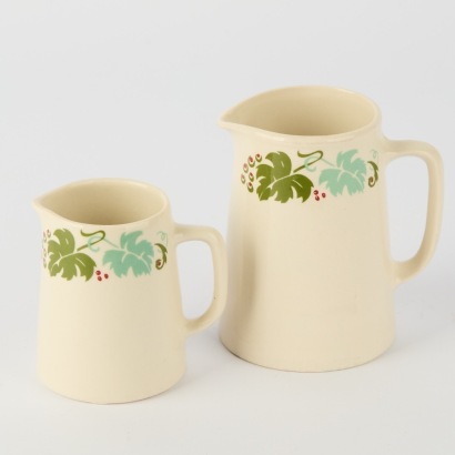 A Pair of Crown Lynn 'New Vintage' Jugs