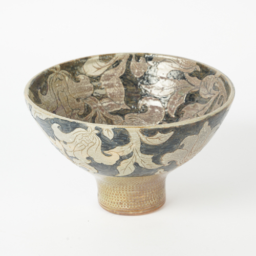 A Keum Sun Lee Blue Footed Pottery Bowl