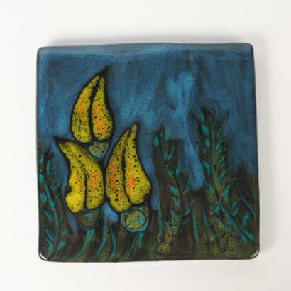 A Morris and James Ceramic Wall Hanging