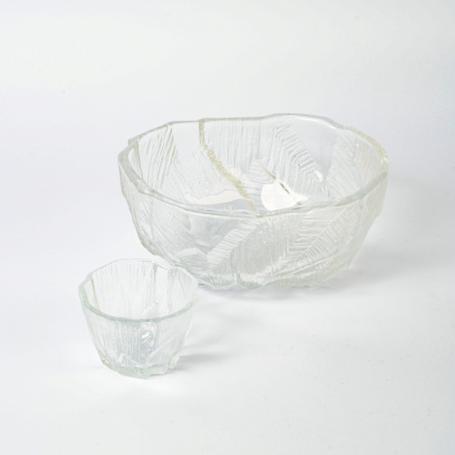 A Mid-century Hoya Iceberg Glass Set