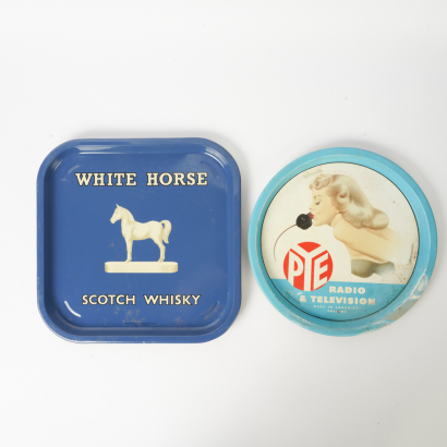 A Pair of Vintage Drinks Trays