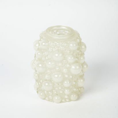 A Vintage Bubble Glass Lampshade
