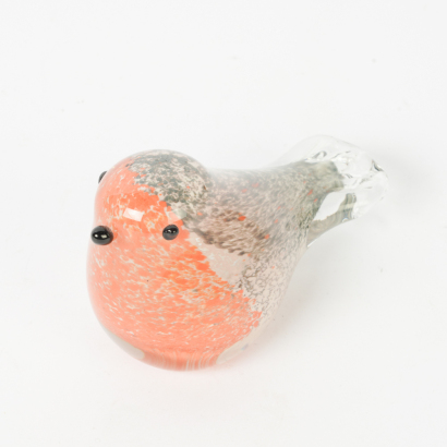 A Small Handblown Art Glass Bird