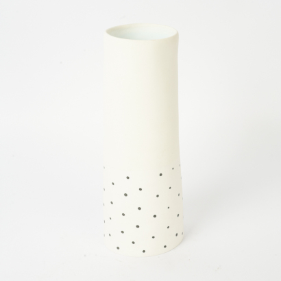 A Handmade White Ceramic Vase
