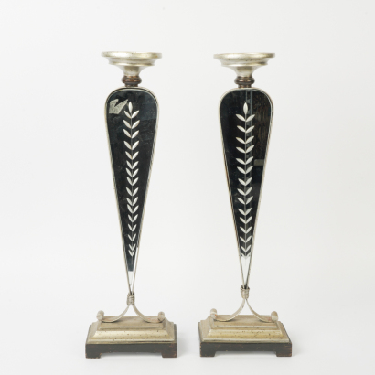 A Pair of Mirrored Candlesticks