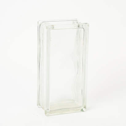 A Vintage German Glass Brick Vase