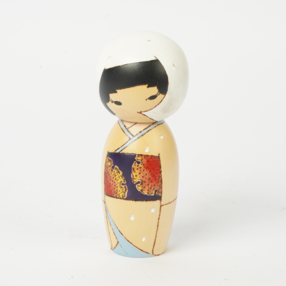 A Kokeshi Doll Yuki by Rumi Oki