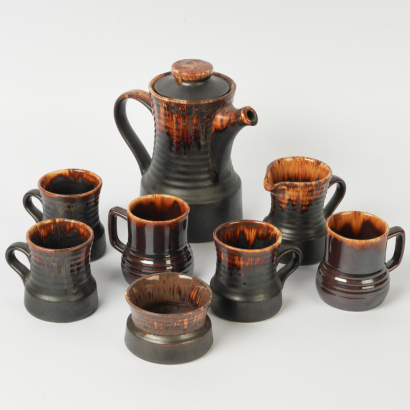 A Crown Lynn Titian Coffee Set