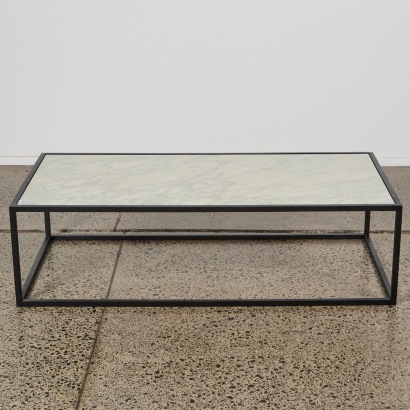 A Rectangular Marble Top Coffee Table