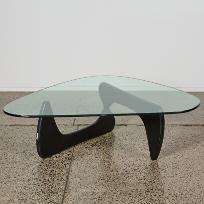 A Black Noguchi Style Coffee Table