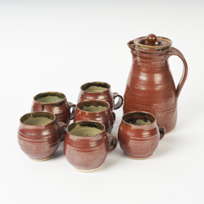 A New Zealand Studio Pottery Coffee Set