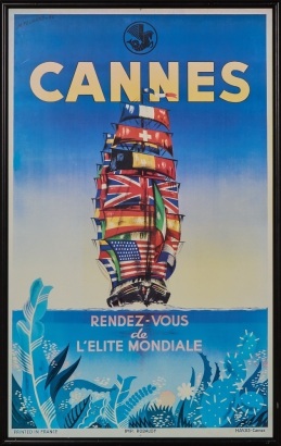 A Jacques Pecnard Cannes France Poster
