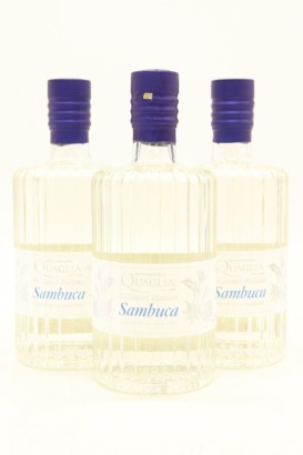 (3) Antica Distilleria Quaglia Sambuca, 40% ABV