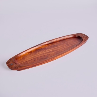 A Vintage Māori Carved Serving Plate