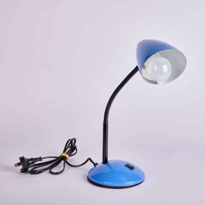 A Retro Style Table Lamp In Blue