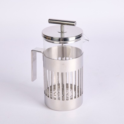 An Alessi 9094 French Press Coffee Maker Designed by Aldo Rossi