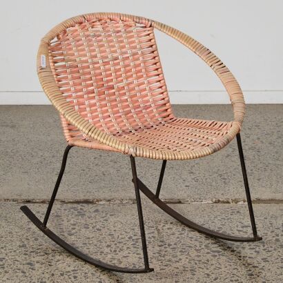 A Vintage Childs Rocking Chair