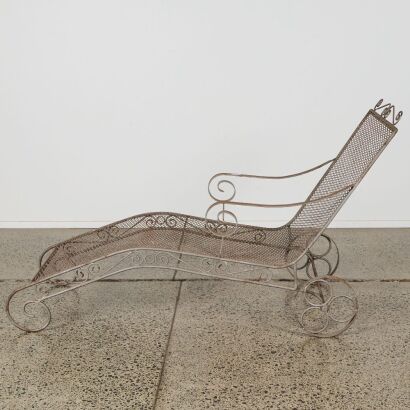 A Vintage Outdoor Chaise Lounge