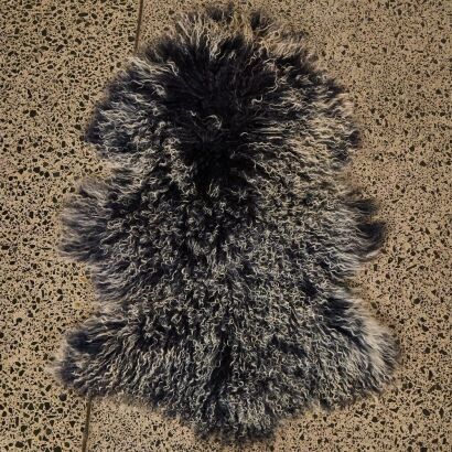 A Tibetan Lamb Rug (Black)