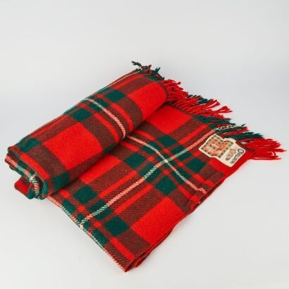 A Pure Wool Monty Travel Rug Clan MacGregor